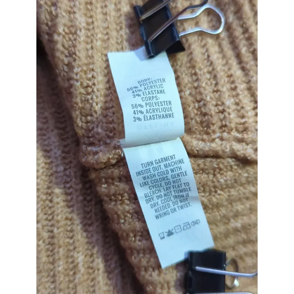Offline by Aerie Sweater Woman's Size‎ Small Tan Twist Front Neutral Soft